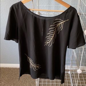 Cooper & Ella black blouse